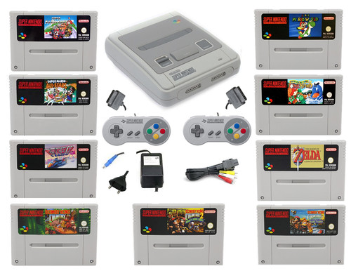 Snes super nintendo - super, konsole