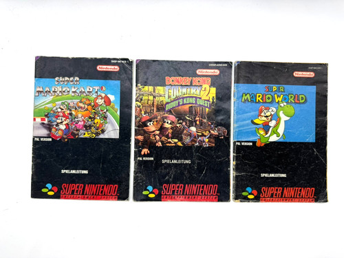 Super nintendo anleitungen - super,